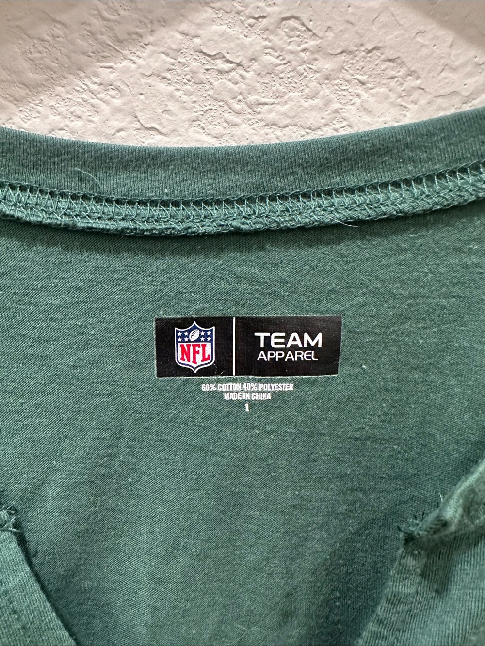 NFL Team Apparel Green Bay Packers Womens Green 3/4 Sleeve Graphic T-Shirt Large - Picture 3 of 5